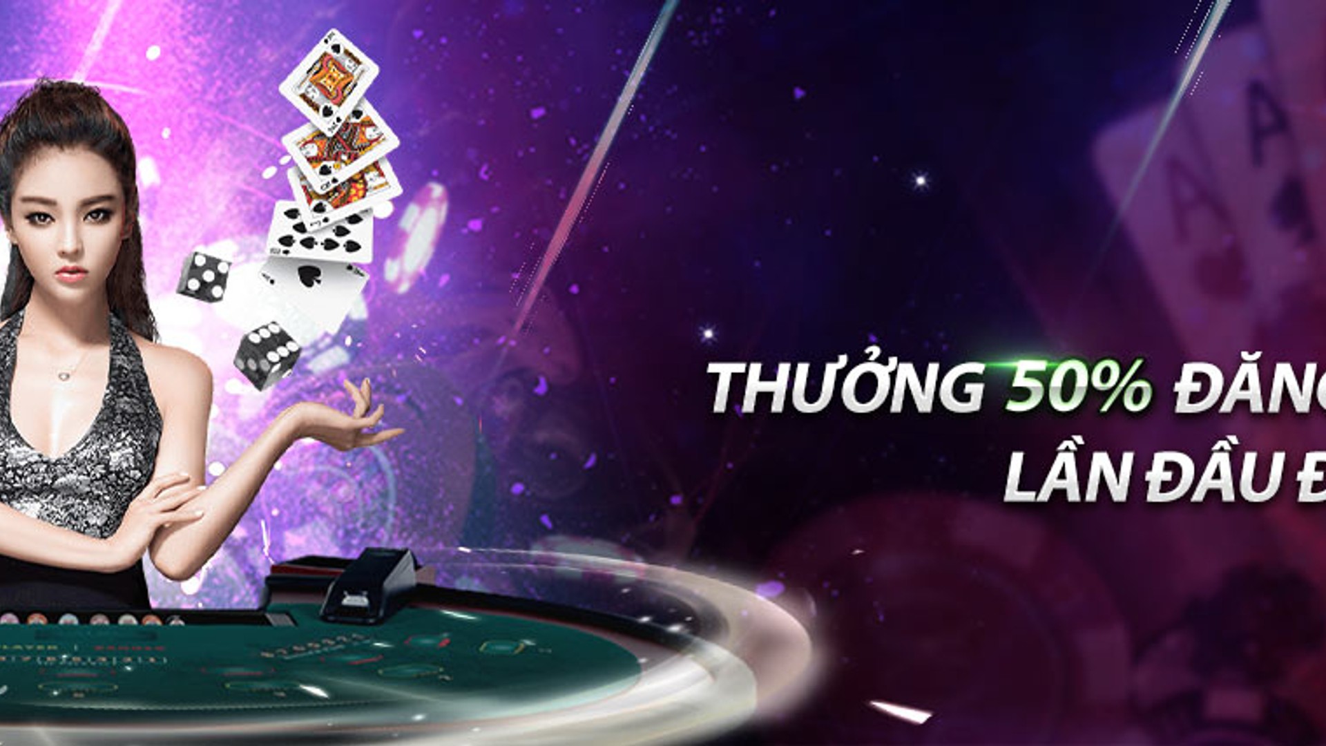 Sảnh Casino Trực Tuyến UK88 với dealer xinh đẹp và bàn chơi Baccarat sôi động